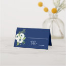 Search for blue and white place cards Watercolor