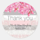 Search for pink lace wedding stickers Flower