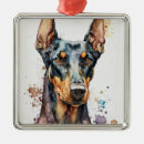 Search for doberman ornaments Black