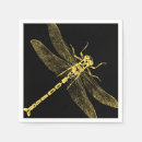 Search for dragonfly napkins gold