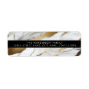 Search for white marble return address labels Gold