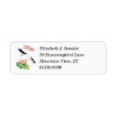 Search for hummingbirds return address labels Botanical