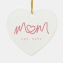 Search for pink heart ornaments Typography
