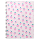 Search for strawberry pink notebooks Seamless pattern