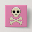 Search for skull bone buttons Halloween