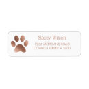Search for white and rose gold return address labels Chic