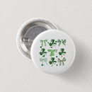 Search for lucky shamrock clover buttons Irish