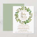 Search for green gold baby shower invitations Modern