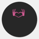 Search for skeleton party stickers Heart hands