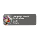 Search for bouquet of flowers return address labels Garden