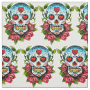 Search for day of the dead fabric Sugar skull