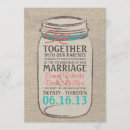 Search for rustic teal wedding invitations Mason jar