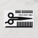 Search for hair clip business cards Scissors