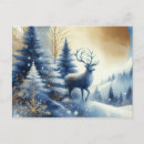 Search for winter design postcards Deer