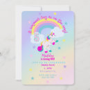Search for unicorn 5th birthday invitations Magical birthday party