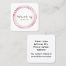 Search for waxing business cards Salon