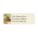 Search for flying witch return address labels Jack o lantern