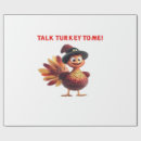 Search for funny turkey wrapping paper Pumpkin
