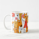 Search for cute cartoon cat mugs I love cats