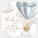 Search for neutral baby shower stickers Hot air balloon