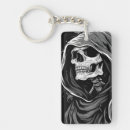 Search for skulls rectangular keychains Scary