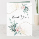 Recherche de bouquet wedding greeting cards Or et palette verte