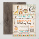Recherche de tribal anniversaire invitations Rustique