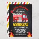 Recherche de firetruck invitations Le feu