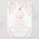 Search for pumpkin baby girl shower invitations Autumn