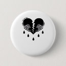 Recherche de amour gothique badges Coeur