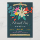 Search for floral retirement party invitations Celebration