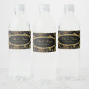 Search for black gold water bottle labels Elegant