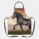 Search for black white horse aprons Horses
