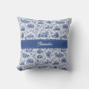 Search for toile pillows Blue white