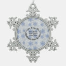Search for pewter snowflake ornaments Blank