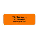Search for orange return address labels Bold