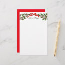 Search for christmas stationery paper Holly