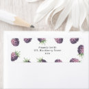 Search for blackberry return address labels Watercolor