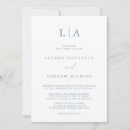 Recherche de dusty blue mariage invitations Minimaliste