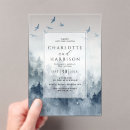 Search for blue trees square invitations Birds