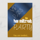 Search for party bar bat mitzvah invitations Gold