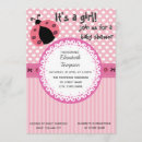 Recherche de ladybug baby girl shower invitations Moderne