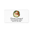 Search for holly return address labels Santa claus