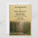 Search for redwood invitations California