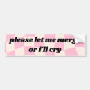 Search for merge bumper stickers Cute