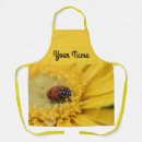 Search for ladybug and flowers aprons Red