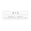 Search for monogram wedding return address labels Stylish