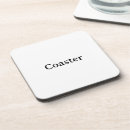 Search for hard plastic coasters Create your own