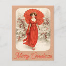 Search for snow woman postcards Vintage