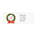 Search for monogram m return address labels Green